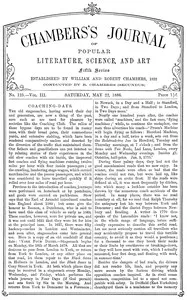 Chambers's journal of popular literature, science, and art, fifth series, no. 125, vol. III, May 22, 1886 — Various cover