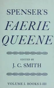 Spenser's Faerie Queene, Vol. 1 (of 2) : $b Books I-III — Edmund Spenser cover