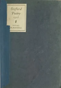 Oxford poetry, 1918 — Anonymous cover