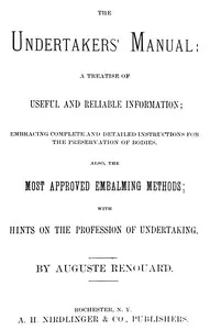 The undertakers' manual — Auguste Renouard cover