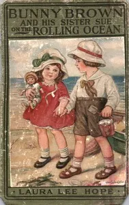 Bunny Brown and his sister Sue on the rolling ocean — Laura Lee Hope cover