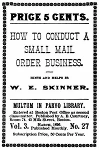 How to conduct a small mail order business — W. E. (William E.) Skinner cover