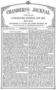 Chambers's Journal of Popular Literature, Science, and Art, fifth series, no. 128, vol. III, June 12, 1886 — Various cover