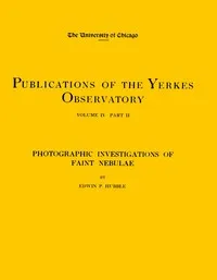 Photographic investigations of faint nebulae — Edwin Hubble cover