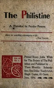 The Philistine: a periodical for peculiar persons (Vol. III, No. 1, June 1896) — Various cover