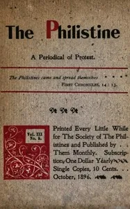 The Philistine: a periodical of protest (Vol. III, No. 5, October 1896) — Various cover