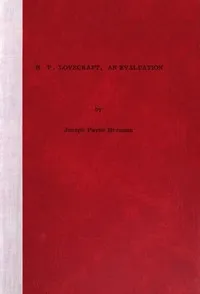 H.P. Lovecraft, an evaluation — Joseph Payne Brennan cover