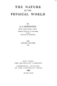 The nature of the physical world — Arthur Stanley, Sir Eddington cover