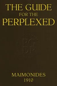 The guide for the perplexed — Moses Maimonides cover