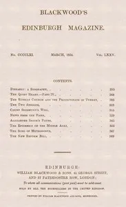Blackwood's Edinburgh Magazine, Vol. 75, No. 461, March, 1854 by Various — Various cover