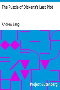 The Puzzle of Dickens's Last Plot cover