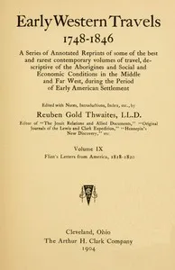 Flint's Letters from America, 1818-1820 — James, active 19th century Flint cover