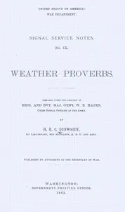 Weather proverbs — H. H. C. (Henry Harrison Chase) Dunwoody cover