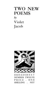 Two new poems : $b Rohallion; the little dragon — Violet Jacob cover