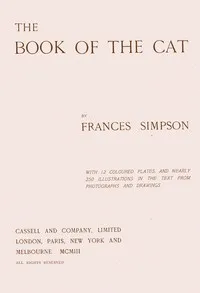 The book of the cat — Frances Simpson cover