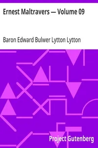 Ernest Maltravers — Volume 09 — Edward Bulwer Lytton, Baron Lytton cover