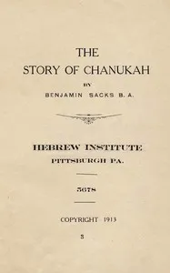 The story of Chanukah — Benjamin Sacks cover