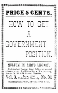 How to get a government position — Anonymous cover