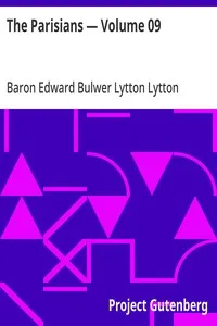 The Parisians — Volume 09 — Edward Bulwer Lytton, Baron Lytton cover