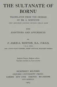 The Sultanate of Bornu cover