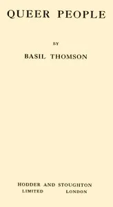 Queer people — Basil Thomson cover