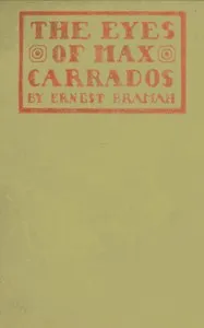 The eyes of Max Carrados — Ernest Bramah cover