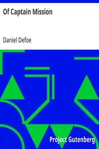 Of Captain Mission — Daniel Defoe cover