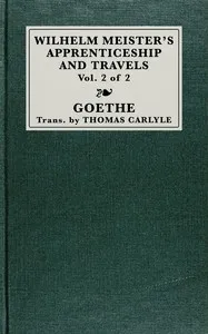 Wilhelm Meister's apprenticeship and travels, vol. 2 (of 2) — Johann Wolfgang von Goethe cover