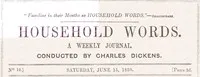 Household Words, No. 12, June 15, 1850 — Anonymous cover