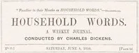 Household Words, No. 11, June 8, 1850: A weekly journal — Anonymous cover