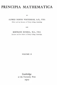 Principia mathematica, vol. 2 (of 3) — Bertrand Russell cover