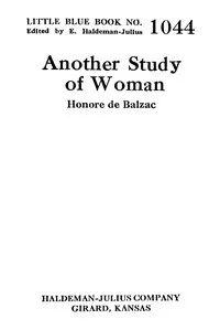 Another study of woman — Honoré de Balzac cover