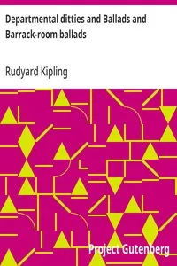 Departmental ditties and Ballads and Barrack-room ballads — Rudyard Kipling cover