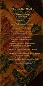 The English works of Thomas Hobbes of Malmesbury, Volume 07 (of 11) — Thomas Hobbes cover