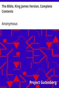 The Bible, King James Version, Complete Contents — Anonymous cover