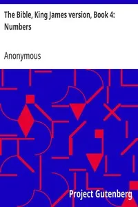 The Bible, King James version, Book 4: Numbers — Anonymous cover