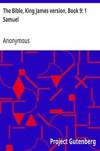 The Bible, King James version, Book 9: 1 Samuel — Anonymous cover