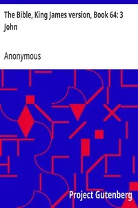 The Bible, King James version, Book 64: 3 John — Anonymous cover