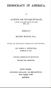 Democracy in America — Volume 1 — Alexis de Tocqueville cover