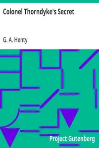 Colonel Thorndyke's Secret cover