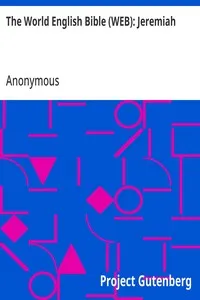 The World English Bible (WEB): Jeremiah — Anonymous cover