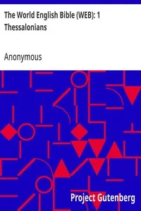 The World English Bible (WEB): 1 Thessalonians — Anonymous cover
