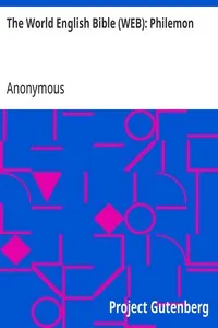 The World English Bible (WEB): Philemon — Anonymous cover
