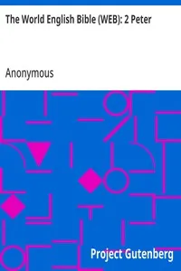 The World English Bible (WEB): 2 Peter — Anonymous cover