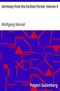 Germany from the Earliest Period, Volume 4 — Wolfgang Menzel cover