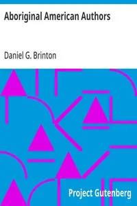 Aboriginal American Authors — Daniel G. (Daniel Garrison) Brinton cover
