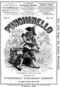 Punchinello, Volume 1, No. 13, June 25, 1870 — Various cover