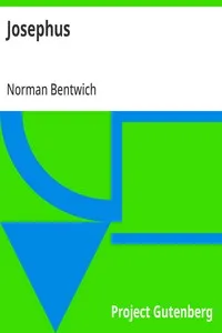 Josephus — Norman Bentwich cover