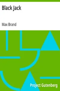 Black Jack — Max Brand cover