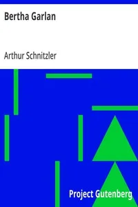 Bertha Garlan — Arthur Schnitzler cover
